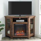 Meuble TV d'angle de 48 pouces avec cheminée Middlebrook