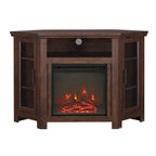 Meuble TV d'angle de 48 pouces avec cheminée Middlebrook