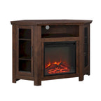 Meuble TV d'angle de 48 pouces avec cheminée Middlebrook