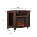 Meuble TV d'angle de 48 pouces avec cheminée Middlebrook