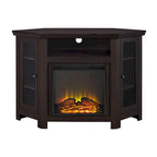 Meuble TV d'angle de 48 pouces avec cheminée Middlebrook