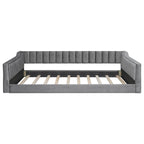 Lit de repos XL en velours avec rangement