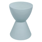 Table d'appoint ronde Boyd avec base côtelée et couvercle amovible pour salon et chambre à coucher