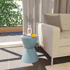 Table d'appoint ronde Boyd avec base côtelée et couvercle amovible pour salon et chambre à coucher