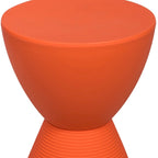 Table d'appoint ronde Boyd avec base côtelée et couvercle amovible pour salon et chambre à coucher