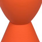 Table d'appoint ronde Boyd avec base côtelée et couvercle amovible pour salon et chambre à coucher