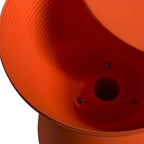 Table d'appoint ronde Boyd avec base côtelée et couvercle amovible pour salon et chambre à coucher