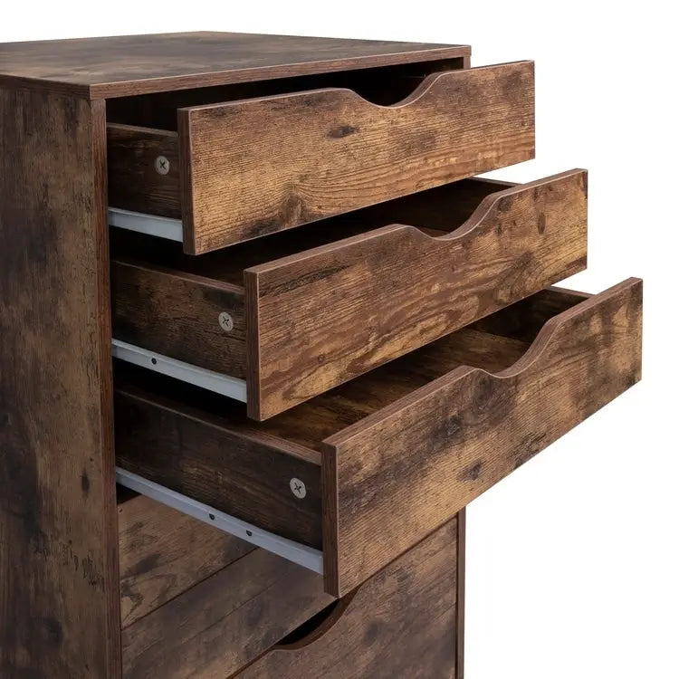 Meuble de rangement à tiroirs pour bureau 7 tiroirs, unité de classement mobile avec roulettes pivotantes, rangement d'artisanat pour la maison, le bureau