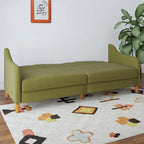 Canapé-lit futon convertible 2 places – Gris / Bleu marine / Vert / Gris clair