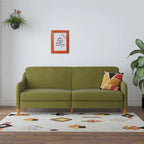 Canapé-lit futon convertible 2 places – Gris / Bleu marine / Vert / Gris clair