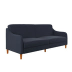 Canapé-lit futon convertible 2 places – Gris / Bleu marine / Vert / Gris clair