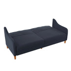 Canapé-lit futon convertible 2 places – Gris / Bleu marine / Vert / Gris clair