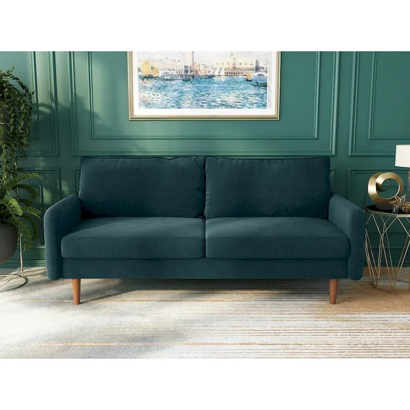 Canapé 70Velvet à accoudoirs carrés