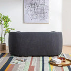 KINWELL Causeuse en Tissu Bouclé 2 Places avec Oreillers