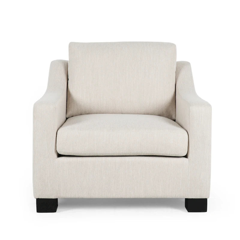Fauteuil club contemporain rembourré Halevy par Christopher Knight Home