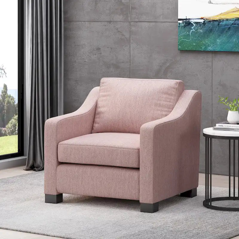 Fauteuil club contemporain rembourré Halevy par Christopher Knight Home