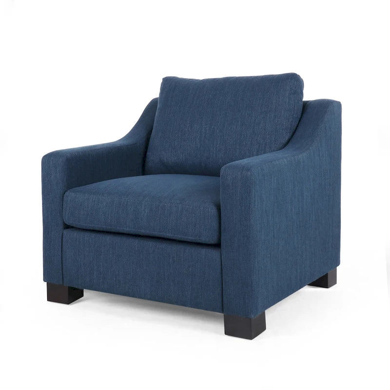 Fauteuil club contemporain rembourré Halevy par Christopher Knight Home