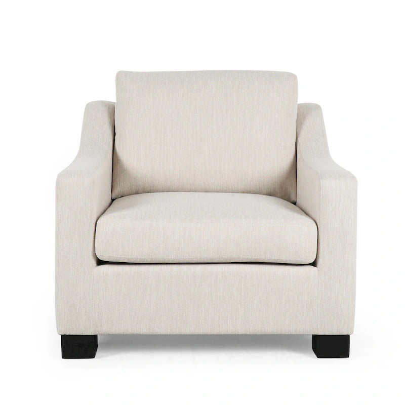 Fauteuil club contemporain rembourré Halevy par Christopher Knight Home