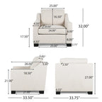 Fauteuil club contemporain rembourré Halevy par Christopher Knight Home