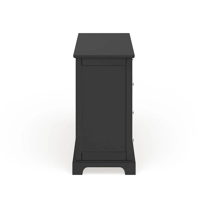 Commode en bois noir Bedford et miroir assorti (en option) par Home Styles