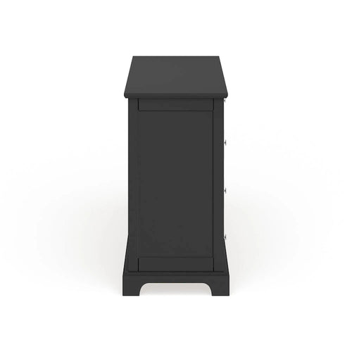 Commode en bois noir Bedford et miroir assorti (en option) par Home Styles