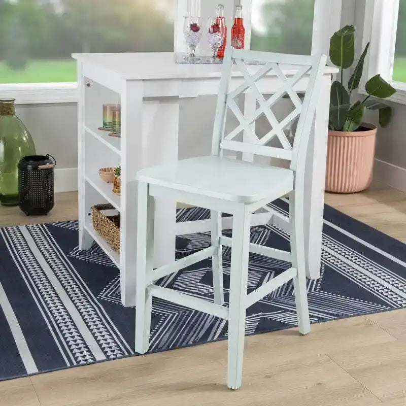 Tabouret de bar/comptoir Catron en bois massif