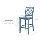 Tabouret de bar/comptoir Catron en bois massif