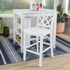 Tabouret de bar/comptoir Catron en bois massif