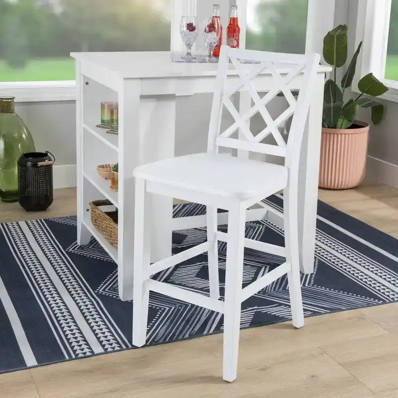 Tabouret de bar/comptoir Catron en bois massif