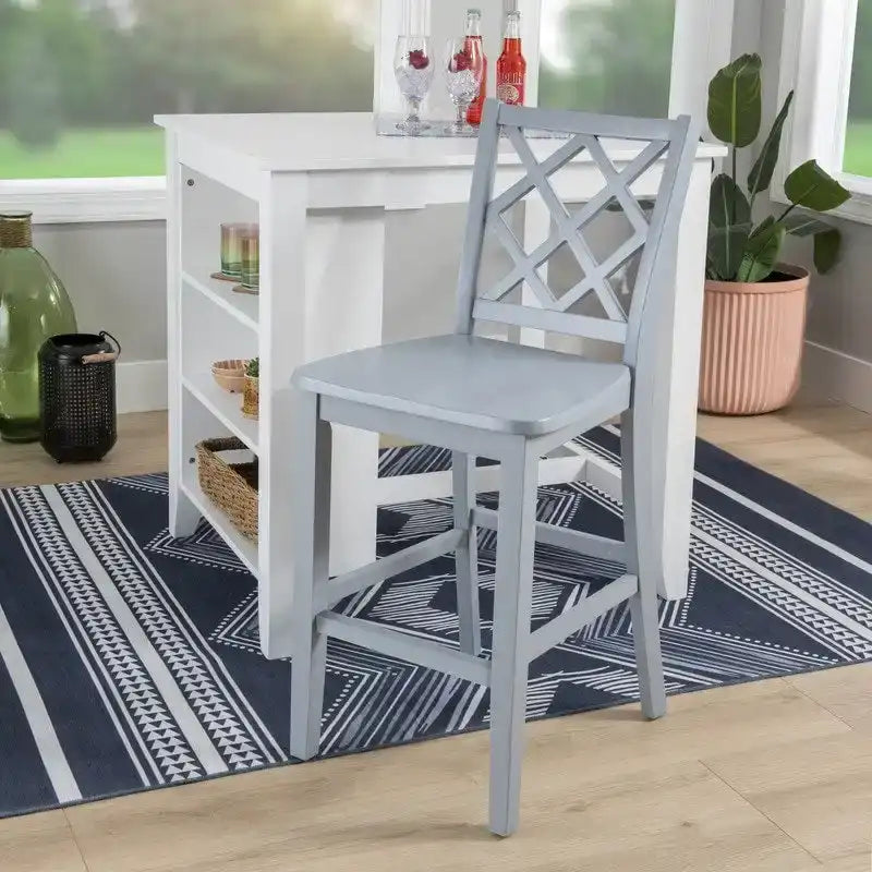 Tabouret de bar/comptoir Catron en bois massif