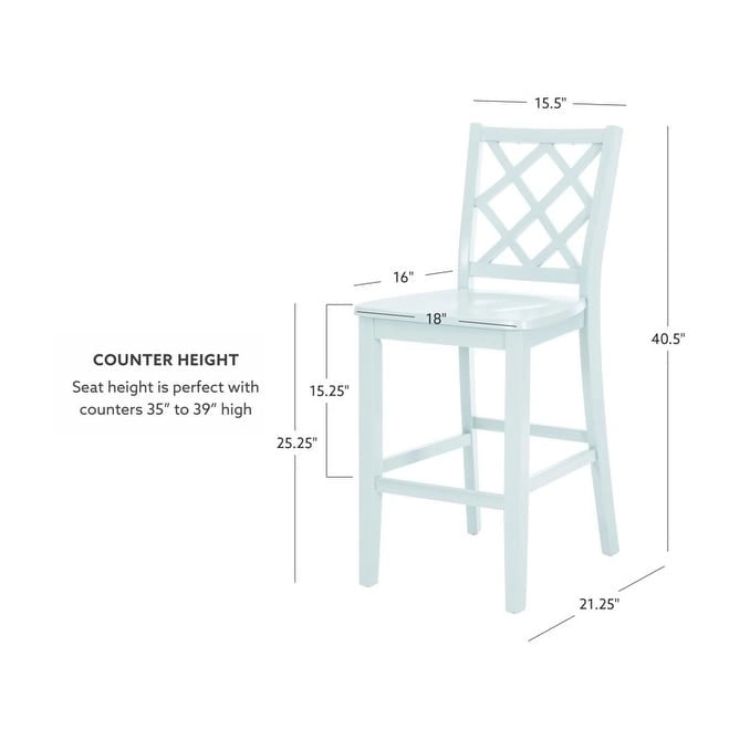 Tabouret de bar/comptoir Catron en bois massif