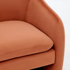 Fauteuil d'appoint Zella en velours
