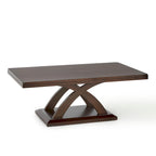 Table basse en bois au fini espresso moderne Avellino de Steve Silver