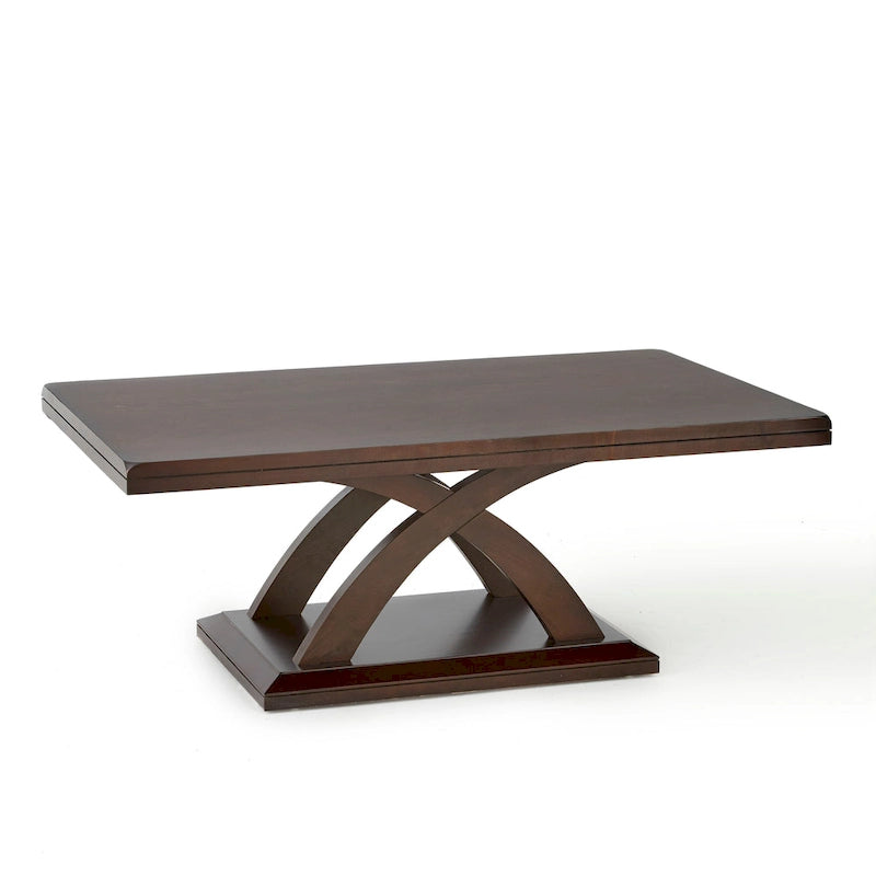 Table basse en bois au fini espresso moderne Avellino de Steve Silver