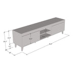 Meuble TV Nord II 67 - 48,5 H x 170 L x 38 P