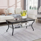 Ensemble de 3 tables basses occasionnelles, Ensemble de salon vintage avec 2 tables d'appoint