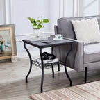 Ensemble de 3 tables basses occasionnelles, Ensemble de salon vintage avec 2 tables d'appoint