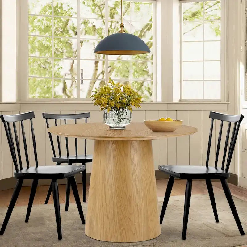Table à manger piédestal ronde de 42 po