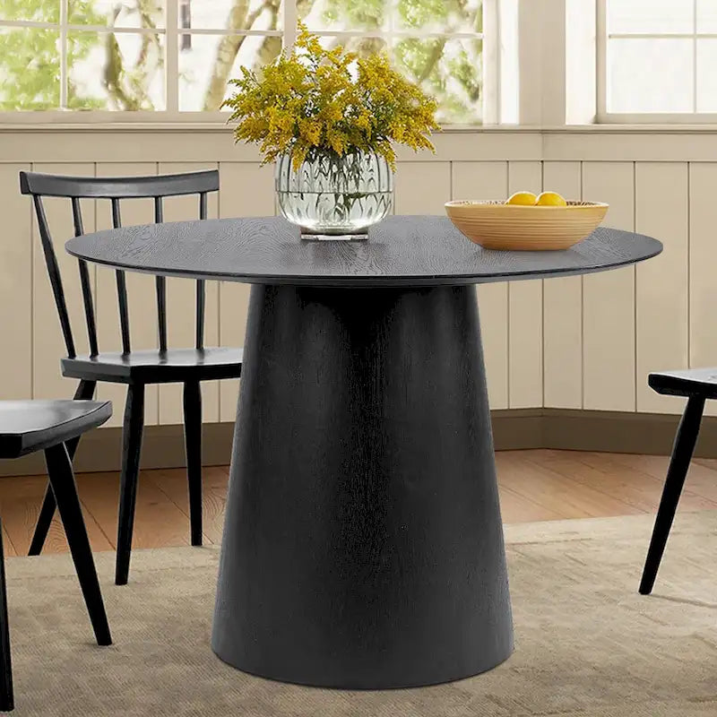 Table à manger piédestal ronde de 42 po