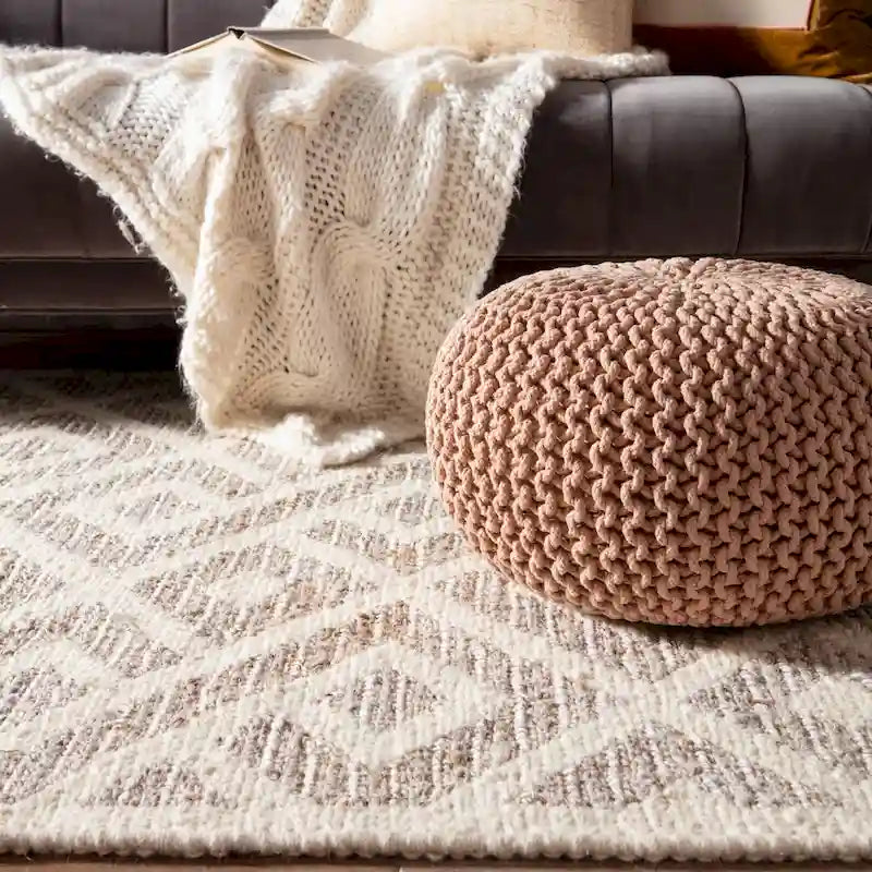 Pouf rond texturé Spectrum