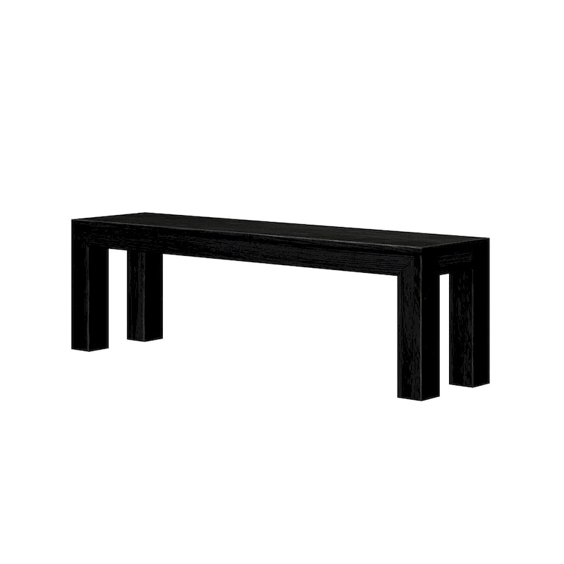 Banc de salle à manger en pin massif brossé – 3 places | Coquillage / Noyer / Pacane / Blanc / Noir
