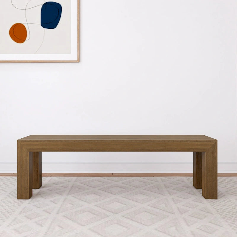Banc de salle à manger en pin massif brossé – 3 places | Coquillage / Noyer / Pacane / Blanc / Noir
