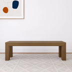 Banc de salle à manger en pin massif brossé – 3 places | Coquillage / Noyer / Pacane / Blanc / Noir