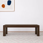 Banc de salle à manger en pin massif brossé – 3 places | Coquillage / Noyer / Pacane / Blanc / Noir