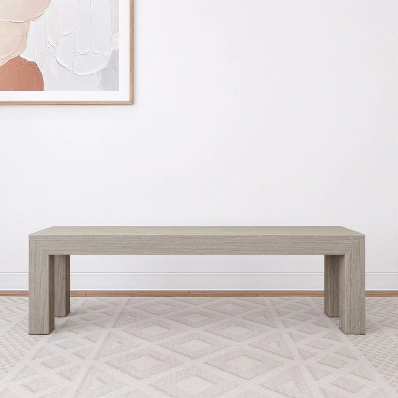 Banc de salle à manger en pin massif brossé – 3 places | Coquillage / Noyer / Pacane / Blanc / Noir