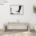 Banc de salle à manger en pin massif brossé – 3 places | Coquillage / Noyer / Pacane / Blanc / Noir
