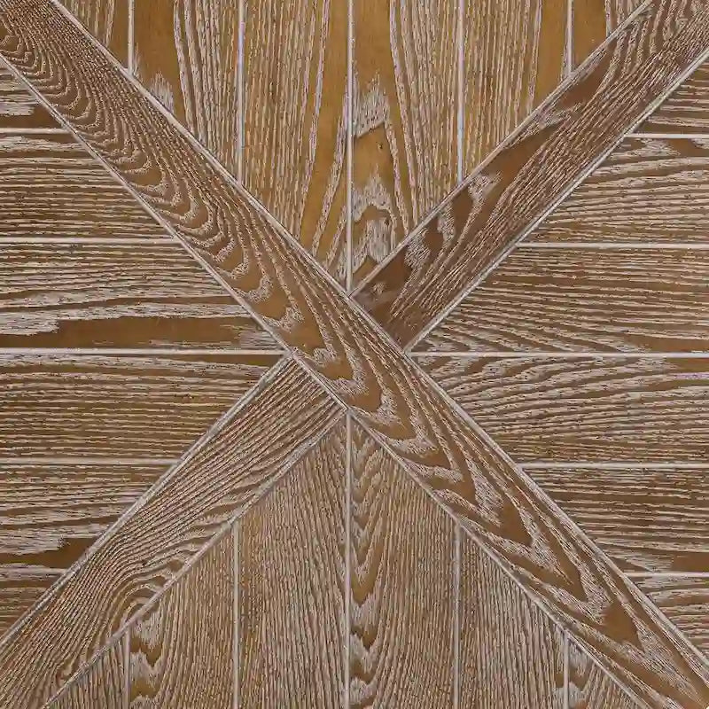 Table basse ronde rustique industrielle SEI Furniture Kenya en bois avec étagère