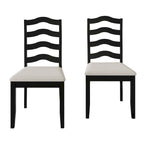 Chaises de salle à manger sophistiquées en bois CraftPorch (Lot de 2) - N/A