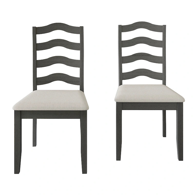 Chaises de salle à manger sophistiquées en bois CraftPorch (Lot de 2) - N/A
