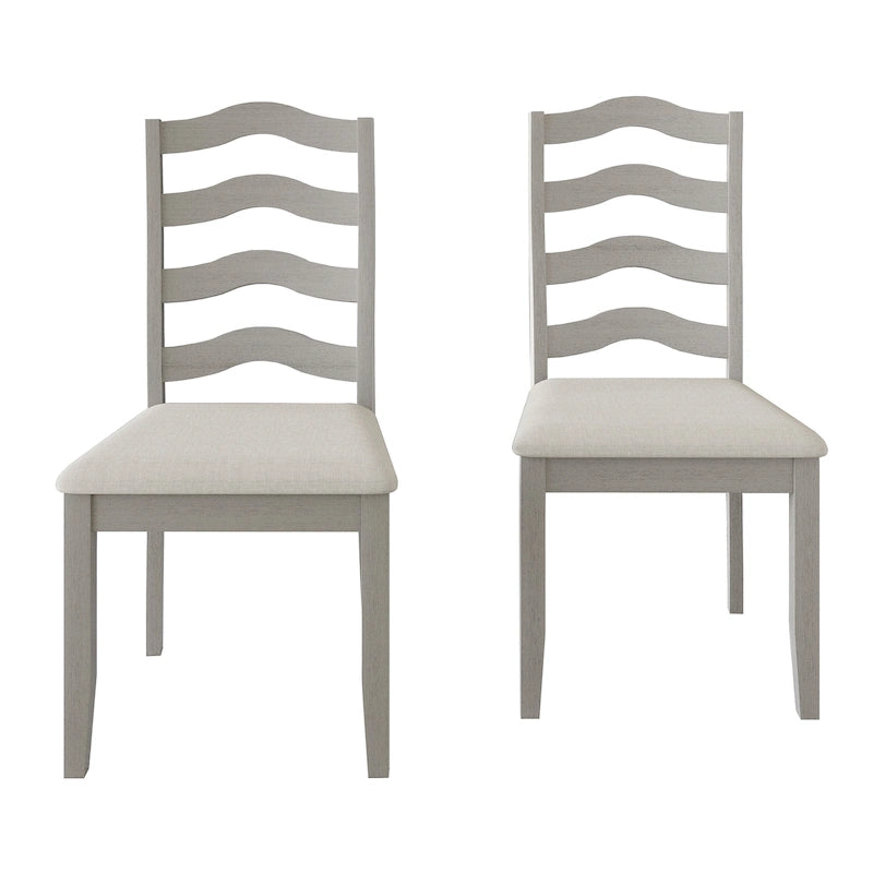 Chaises de salle à manger sophistiquées en bois CraftPorch (Lot de 2) - N/A